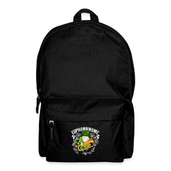 Euphonignome - Gartenzwerg mit Euphonium - Rucksack - Schwarz - Vorne