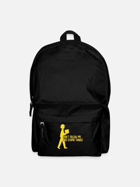 Paketzusteller Witz Paketbote - Rucksack - Schwarz