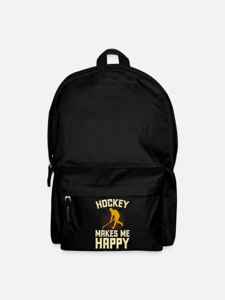 Hockey Eishockey Ice Hockey - Rucksack - Schwarz