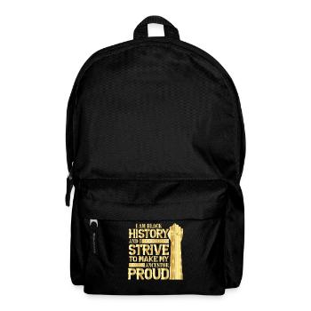 Mois de l’histoire des Noirs Histoire des Noirs - Sac à dos - noir - Devant