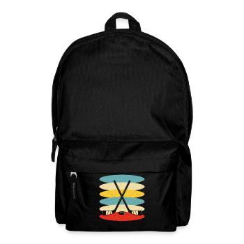 Kajak Kajakfahrer Kajaker - Rucksack - Schwarz - Vorne