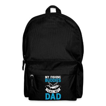 Fishing Daddy Father Son Daughter - Backpack - black - Front