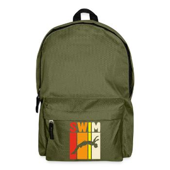 Flotteur de natation - Sac à dos - vert olive - Devant
