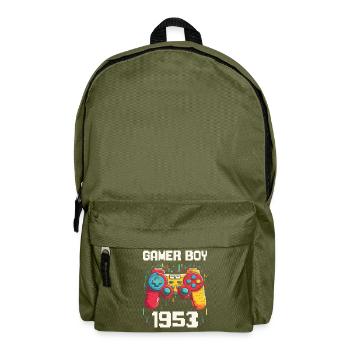 Geek Man Level 70 Geburtstag Gamer 70 Jahre - Rucksack - Olivgrün - Vorne
