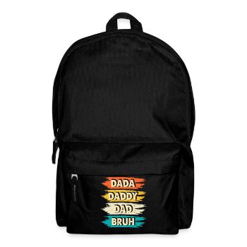 Papa Vater Vatertag - Rucksack - Schwarz - Vorne