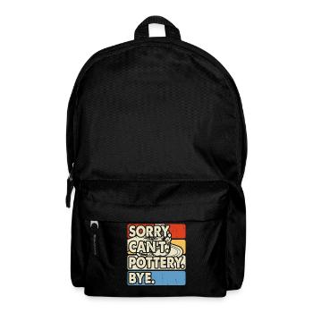 Töpfern Töpferei Töpfer - Rucksack - Schwarz - Vorne