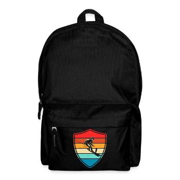 Ski Skifahren Skifahrer - Rucksack - Schwarz - Vorne