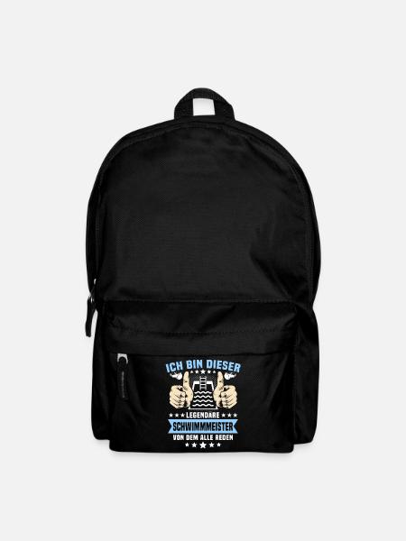 Schwimmmeister Bademeister - Rucksack - Schwarz
