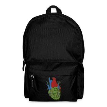 Hops Heart Beer Brewery Hobby Brewer - Backpack - black - Front