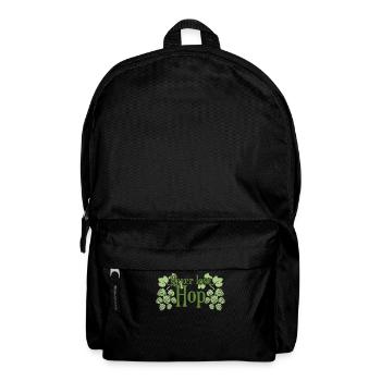 beer, joke, beer brewer, hops, hobby brewers - Backpack - black - Front