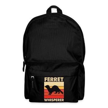 Frettchen - Rucksack - Schwarz - Vorne