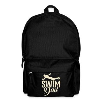 Swimming Swimmer Dad Dad Dad - Backpack - black - Front