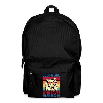 Samoyed Dog - Backpack - black - Front