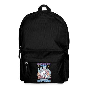 Schulkind Mädchen Einhorn Zur Einschulung - Rucksack - Schwarz - Vorne