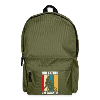 Père et fille - Sac à dos - vert olive - Devant