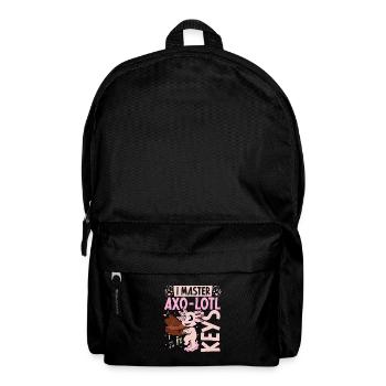 Axolotl on piano - Backpack - black - Front