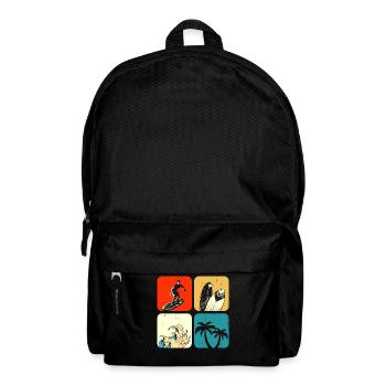 Surfeur - Sac à dos - noir - Devant