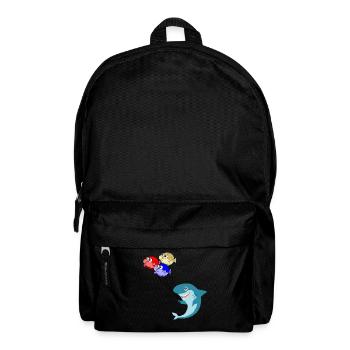 Requin avec ballons ballons de poisson-globe poisson - Sac à dos - noir - Devant