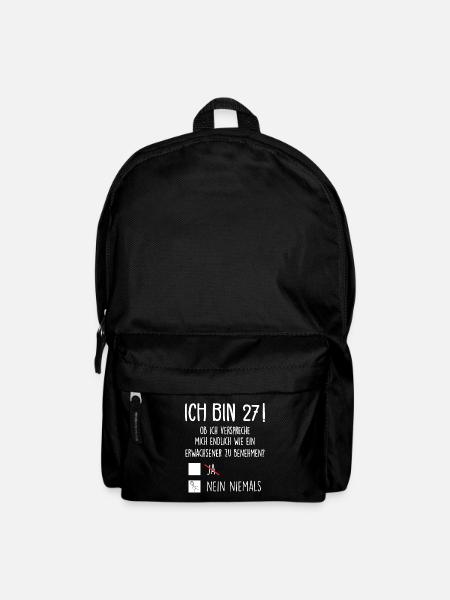 Ich Bin 27! - 27. Geburtstag 27 - Rucksack - Schwarz