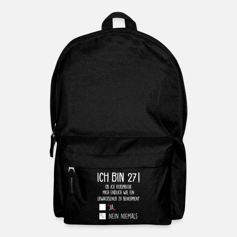 Ich Bin 27! - 27. Geburtstag 27 - Rucksack - Schwarz