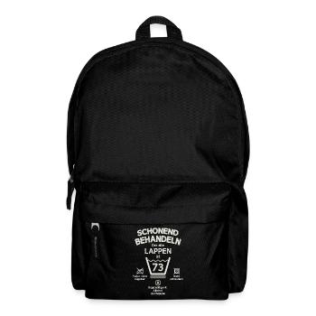 Der Alte Lappen, Schonend Behandeln 73. Geburtstag - Rucksack - Schwarz - Vorne