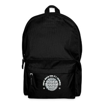 Snowball Fight Crew - Snow much fun it's criminal - Backpack - black - Front