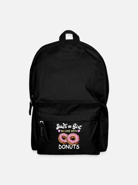 Donut Mädchen Doughnuts - Rucksack - Schwarz