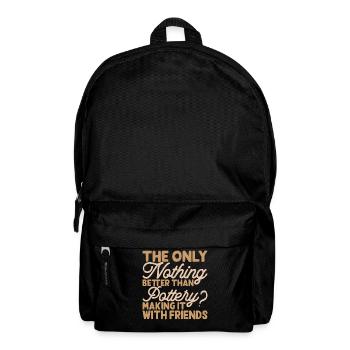 Töpfern Töpferei Töpfer - Rucksack - Schwarz - Vorne