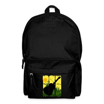 Guitar Nature Hiking Music Guitarist - Backpack - black - Front