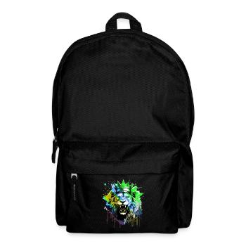 Symbole de la couronne de lion Portrait - Sac à dos - noir - Devant