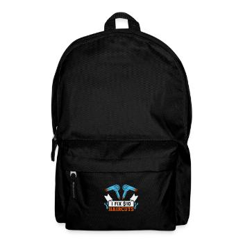 Friseurin Barber Frisörin Friseursalon - Rucksack - Schwarz - Vorne