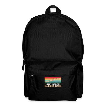Flute player in the Musikverein Flötist Musician - Backpack - black - Front