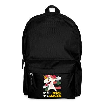 Insane Unicorn Insanity - Rucksack - Schwarz - Vorne