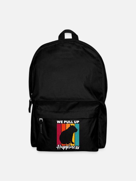 Capybara Wasserschwein - Rucksack - Schwarz