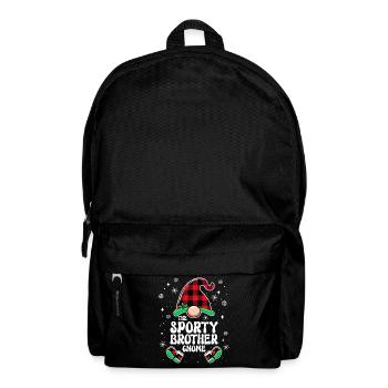 Christmas Family Gnome Brother Sportsman - Backpack - black - Front
