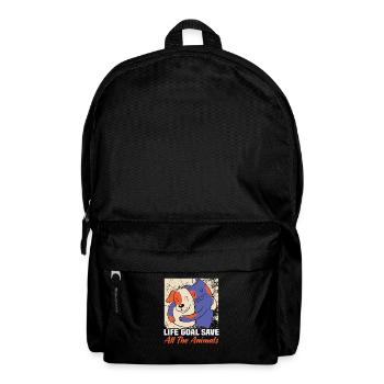 Dog Rescue Designs for Animal Rights Activists - Backpack - black - Front