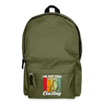 Roller Coaster Amusement Park Roller Coaster Lovers - Backpack - olive green - Front
