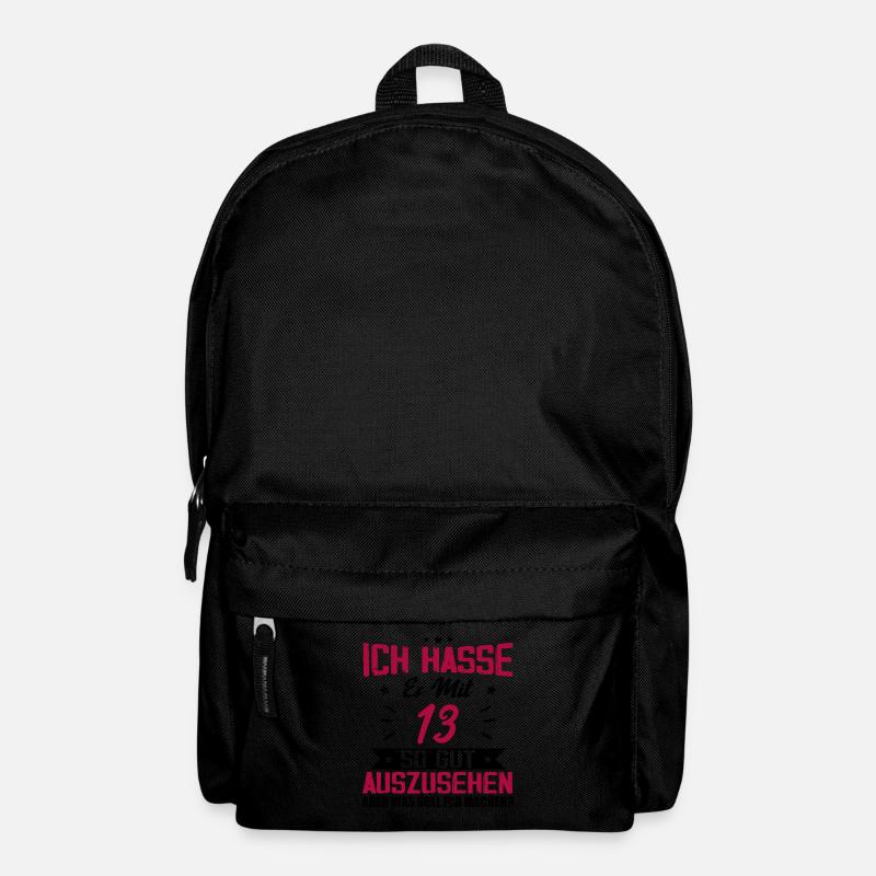 Ich hasse es mit 13 Geburtstag Gut Aussehen - Rucksack - Schwarz