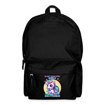Schulkind Mädchen Einhorn Zur Einschulung - Rucksack - Schwarz - Vorne