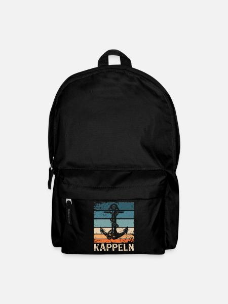 Kappeln Sprüche - Rucksack - Schwarz