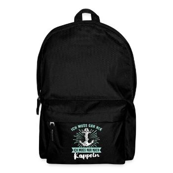 Kappeln Sprüche - Rucksack - Schwarz - Vorne