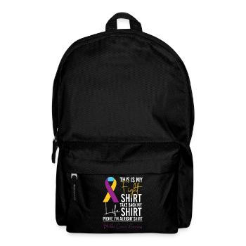 C’est mon t-shirt de combat : Sensibilisation au cancer de la vessie - Sac à dos - noir - Devant