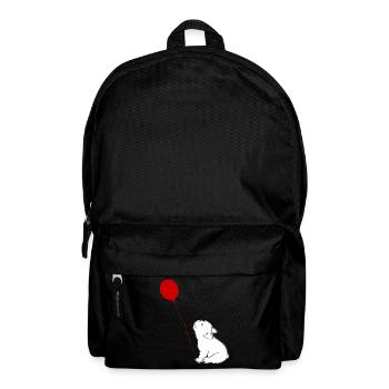 French Bulldog and Balloon - Rucksack - Schwarz - Vorne