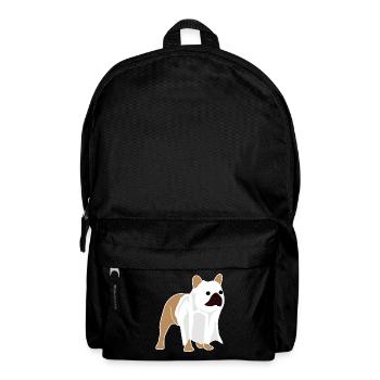 French Bulldog Ghost - Rucksack - Schwarz - Vorne