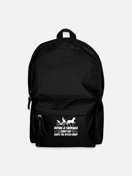Calèche équitation cocher - Sac à dos - noir