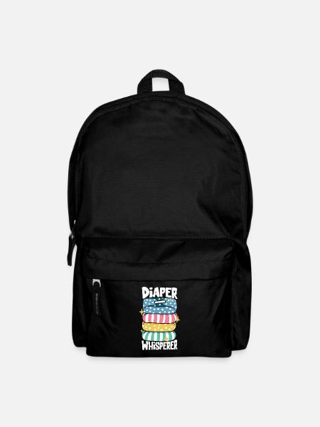 Windelflüsterer - Windelwechseln - Rucksack - Schwarz