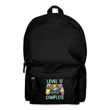 Level 17 Complete 17 Years Old Gamer Level 17 Complete - Backpack - black - Front