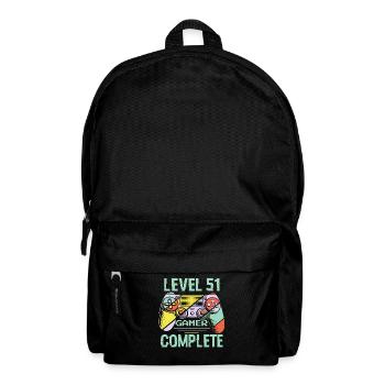 Level 51 Complete 51 Years Gamer Level 51 Complete - Backpack - black - Front