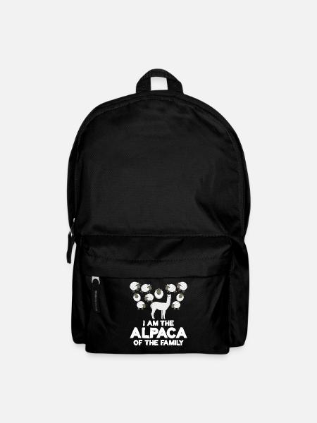 Alpaca and Sheep Family - Rucksack - Schwarz