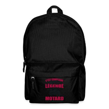 C'est Compliqué D'être Une Légende et Un Motard - Sac à dos - noir - Devant